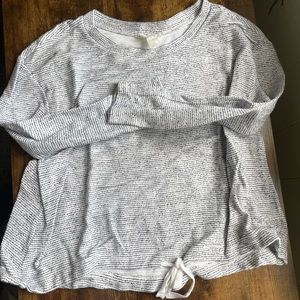 Loft Stripped Lounge Shirt with Tie